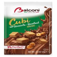 BAL WAFERS CUBI NOCCIOLA 125Gr. 18p.