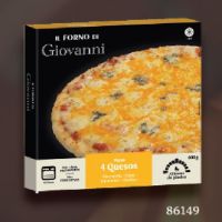 GIO PIZZA 4 QUESOS 1U. 400Gr. 6p.