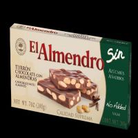 ALM TURRON CHOCO ALM. SIN AZUCAR 200Gr. 12p.