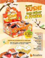 BAR GUMMI SUSHI SURTIDO 180Gr. 12p.
